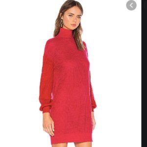 LOVERS + FRIENDS PINK BLAINE SWEATER DRESS- SIZE S